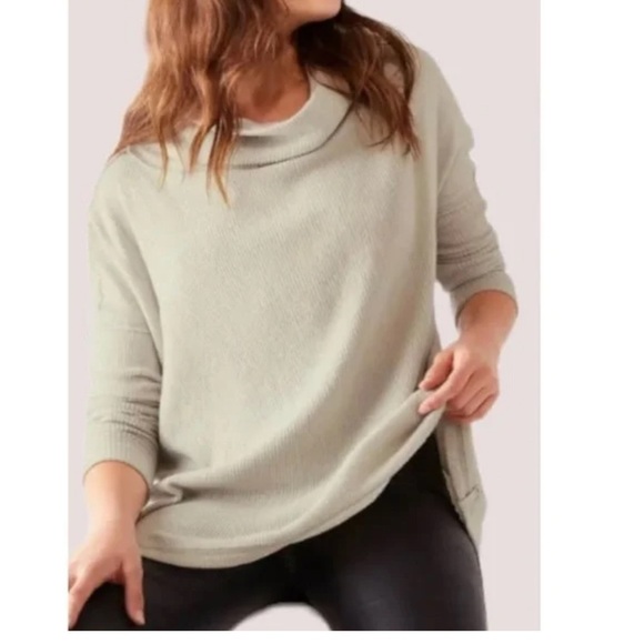 Free People Juicy Long Sleeve Cowl Neck Shirt - Picture 1 of 8